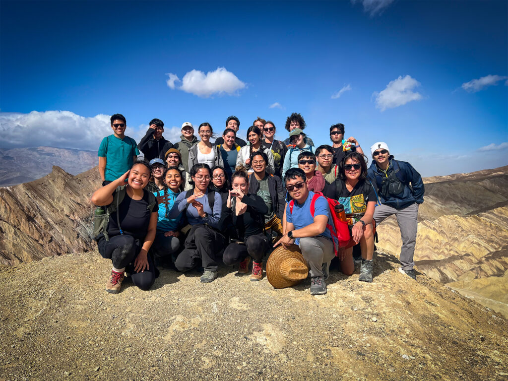 Group photo of students on an outdoor excursion with The Keystone Network